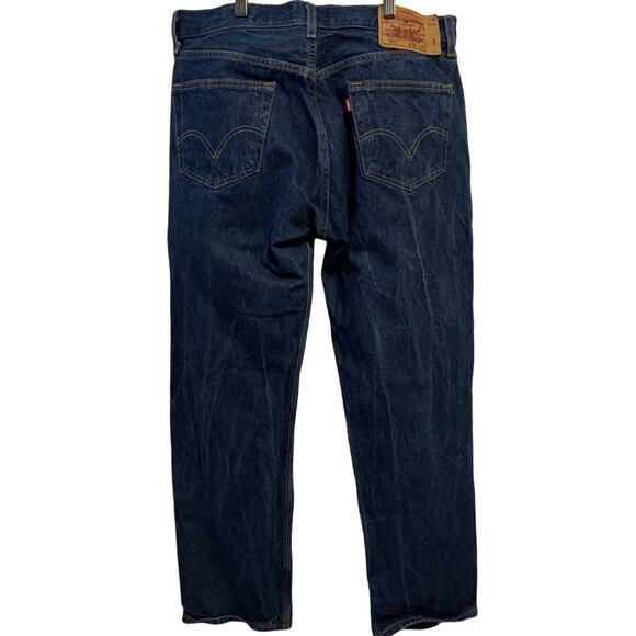 Vintage Levi’s Jeans Men’s straight 36 x32 Blue 501 Button Fly Denim Western Y2K - Picture 12 of 12